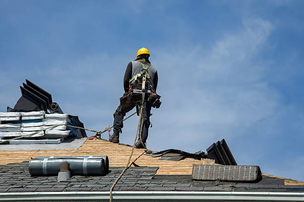 Professional Roofing technician working in Statham, GA